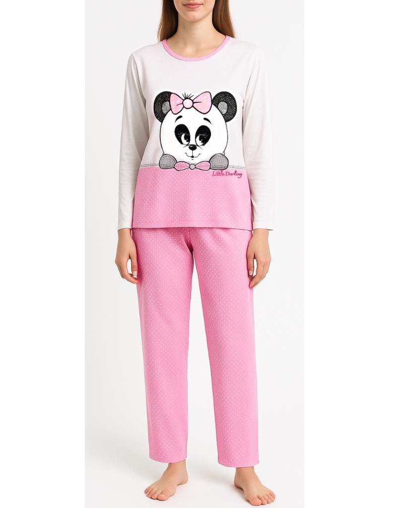 Pyjama met panda opdruk, Kleding | Dames, Pyjama's, Nieuw, Maat 38/40 (M), Verzenden