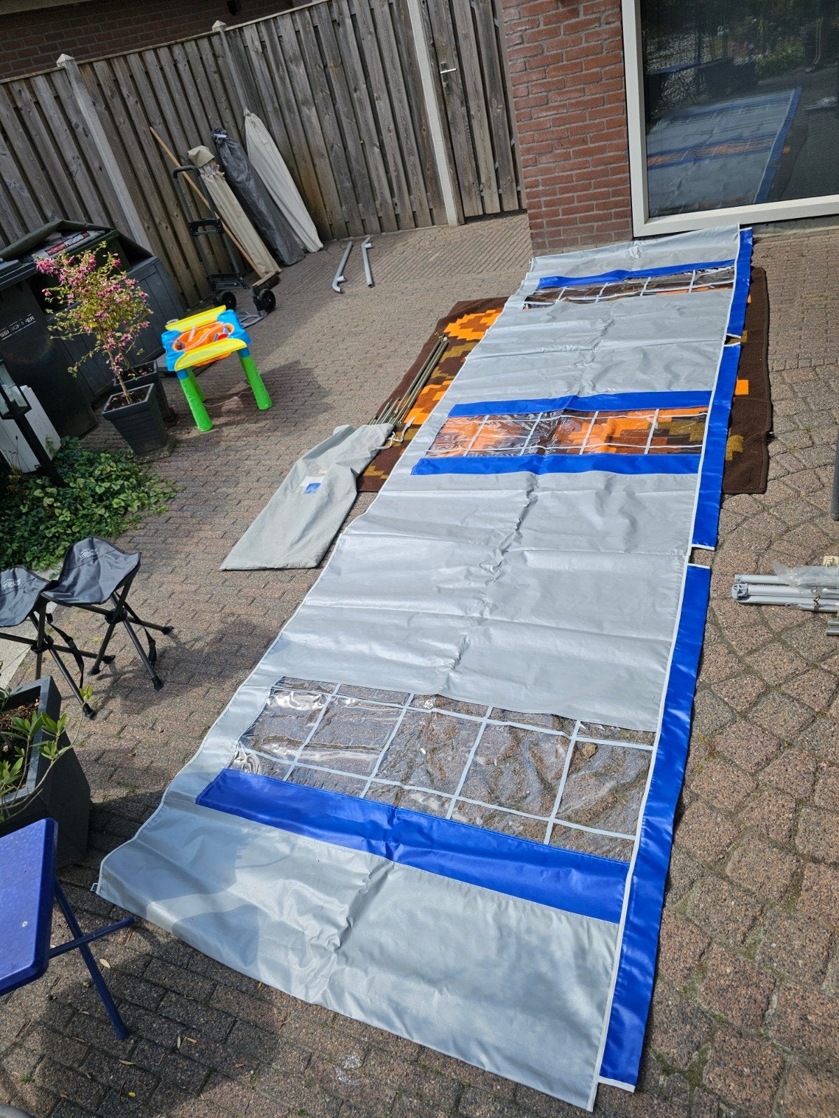 nieuw Windscherm met 3 ramen - Ideaal voor camping en tuin, Ophalen, Nieuw