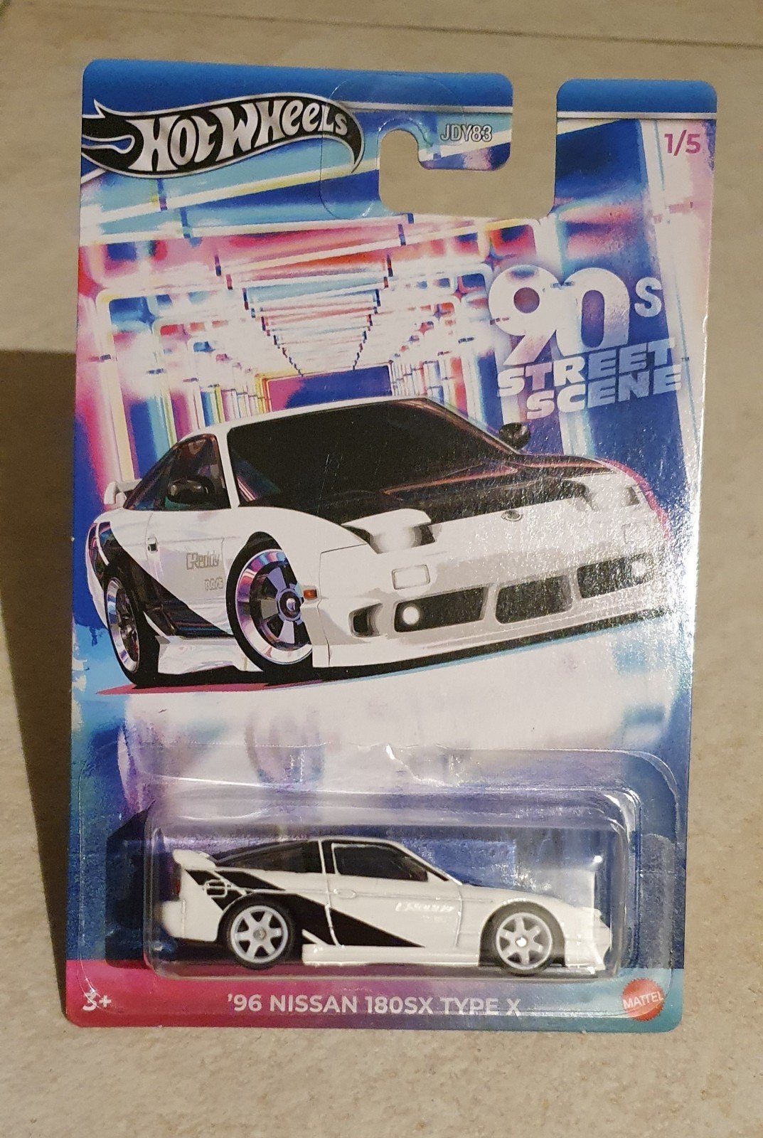 Hot Wheels '96 Nissan 180SX Type X - 90s Street Scene, Hobby en Vrije tijd, Modelauto's | Overige schalen, Ophalen of Verzenden