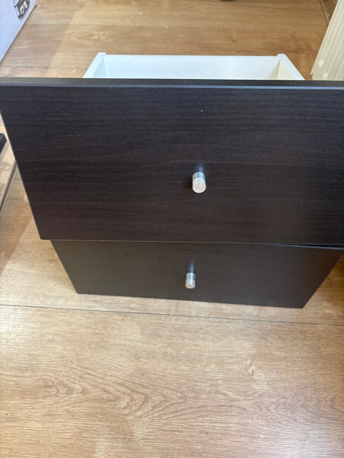 Kallax kast zwart/bruin laatjes lade, Zo goed als nieuw, Minder dan 100 cm, 25 tot 50 cm, 50 tot 100 cm