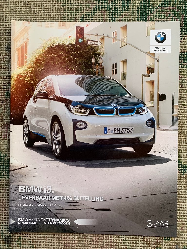 Nederlandse prijslijst BMW i3 2017 nieuw, Nieuw, Ophalen of Verzenden, BMW, BMW