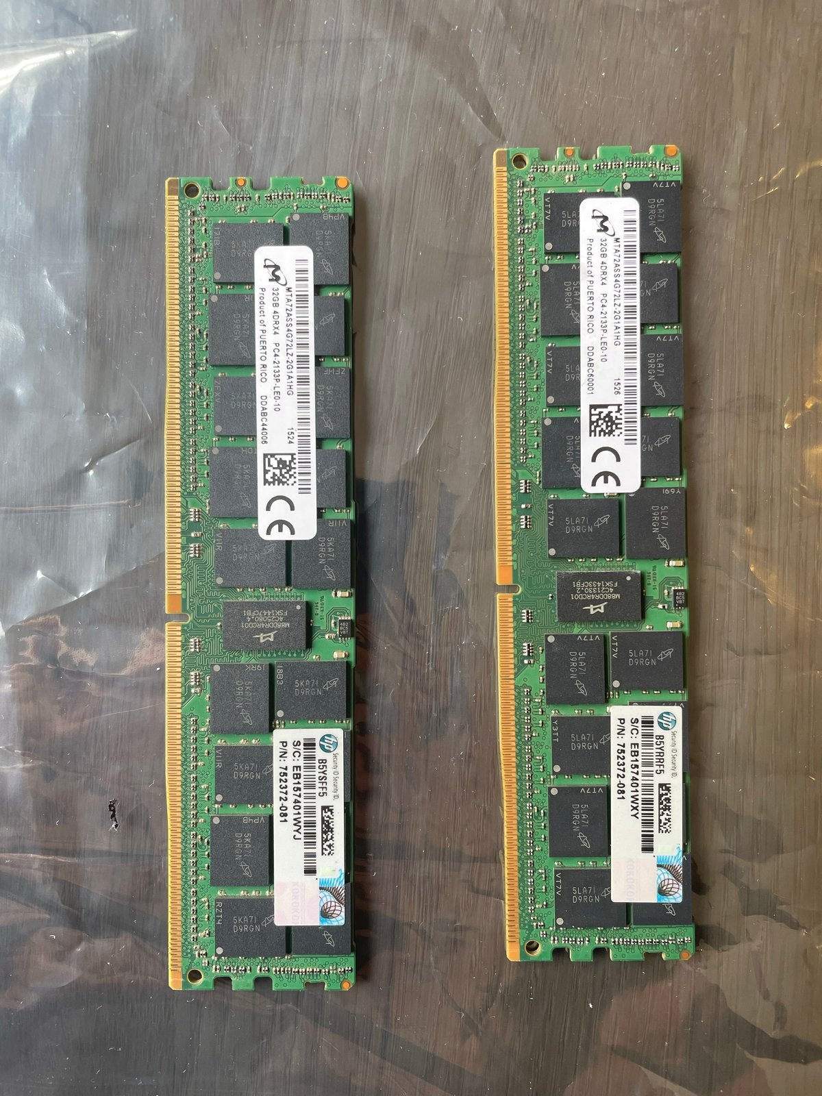 2x 32GB DDR4 RAM Geheugenmodules (Totaal 64GB), Gebruikt, Server, DDR4, Ophalen of Verzenden