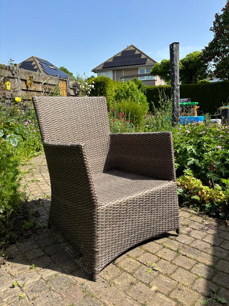 5x tuinstoel wickr, Ophalen of Verzenden, Zo goed als nieuw, Kunststof