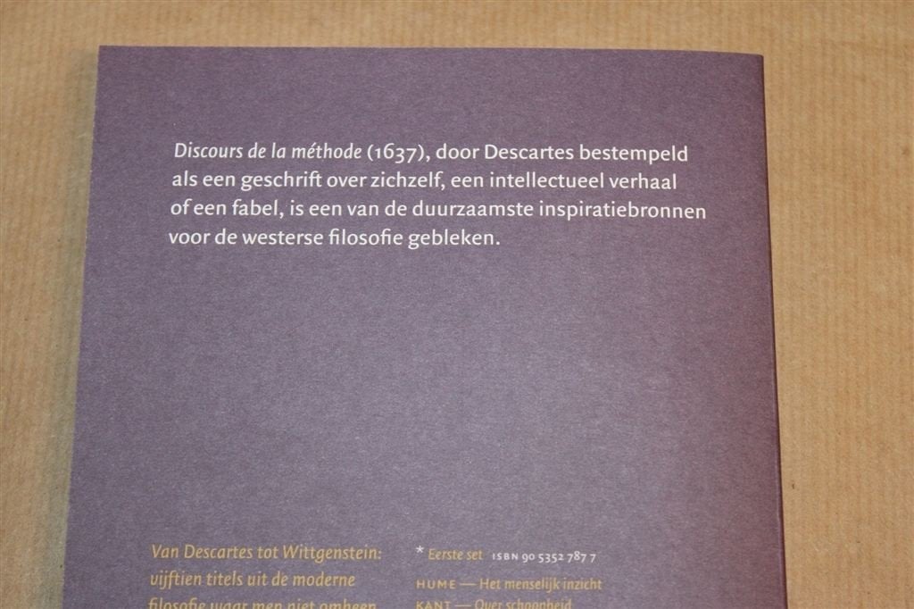 Over de Methode — Descartes, Klassiek Werk uit 1637, Ophalen of Verzenden, Gelezen