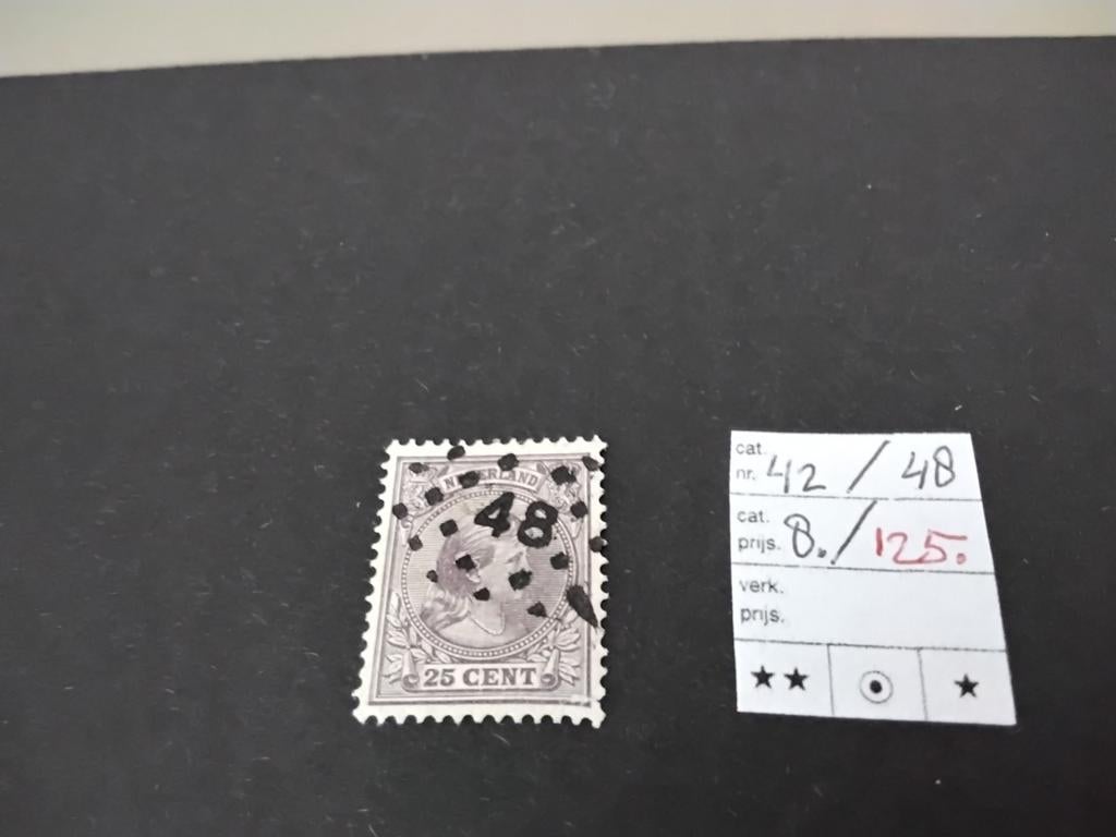 Betere Puntstempels KW III én Wilhelmina Hangend Haar, Verzenden