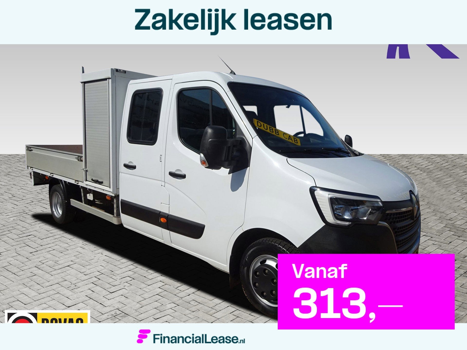 Renault Master T35 2.3 dCi 145 L4 DL DUBBELE CABINE OPEN LAA, Dealer onderhouden, Gebruikt, Renault, Origineel Nederlands