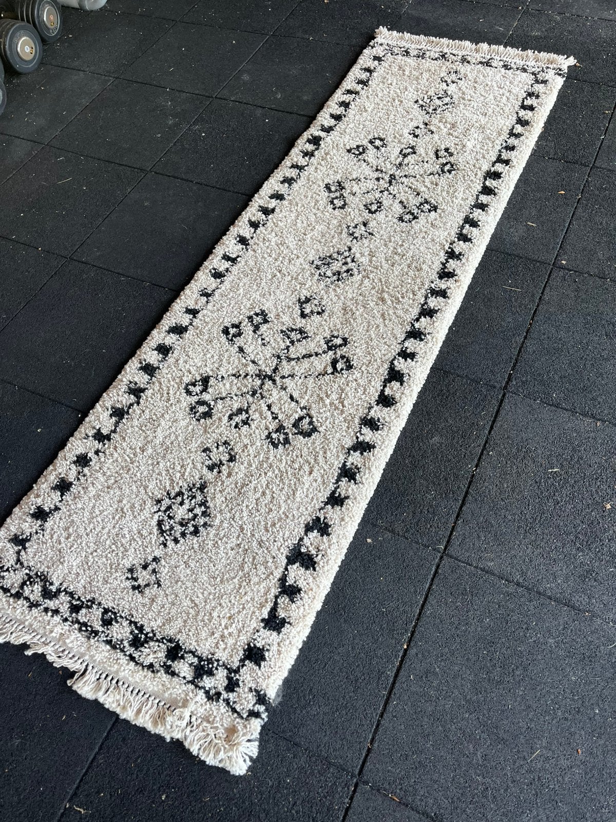 Varamin loper vloerkleed, Ophalen, 200 cm of meer, Crème, 50 tot 100 cm