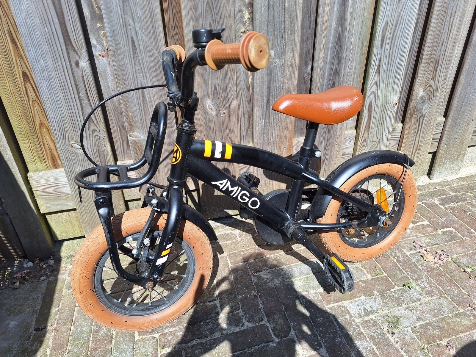 Amigo Kinderfiets 12 inch met zijwieltjes, Fietsen en Brommers, Fietsen | Kinderfietsjes, Ophalen, Gebruikt, Minder dan 16 inch