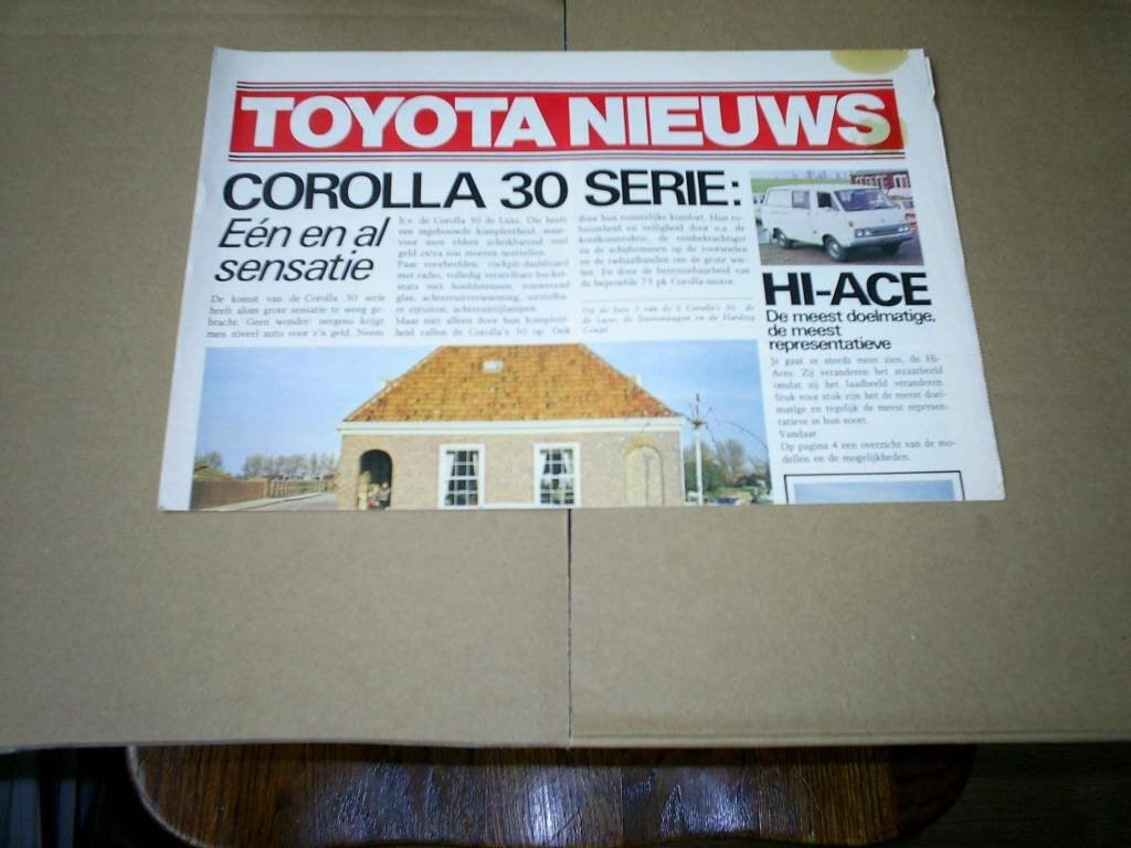 Toyota Nieuws Alle Modellen o.a. Celica ST en GT 1976, Verzenden, Zo goed als nieuw, Toyota