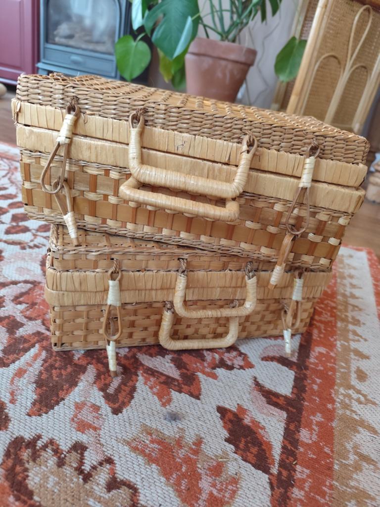 Rotan Vintage koffers, Ophalen, 50 tot 100 cm, Minder dan 50 cm, Minder dan 50 cm