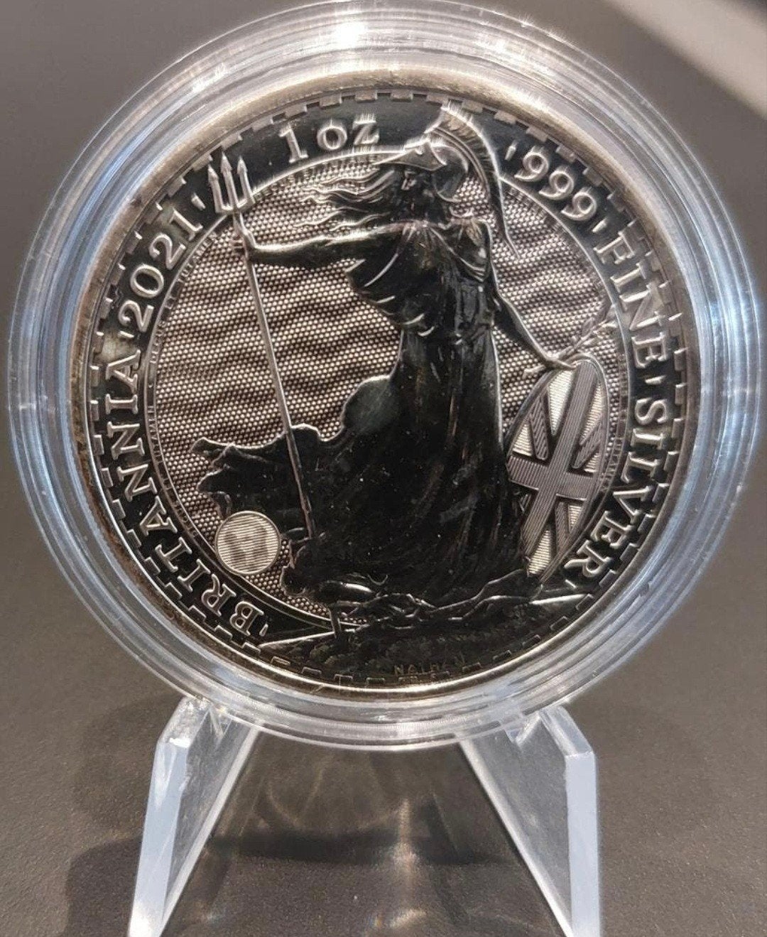 1 oz Zilveren Britannia Munt 2021, Postzegels en Munten, Verzenden