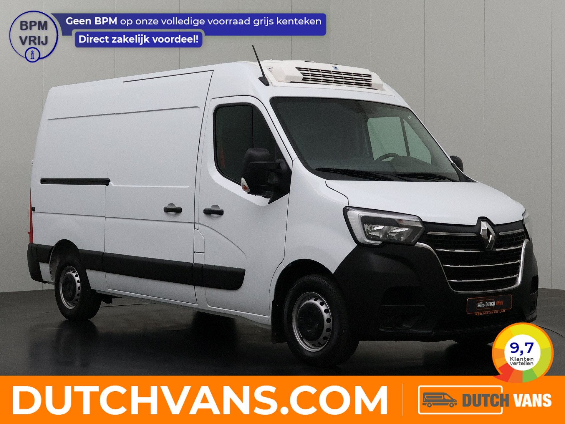 Renault Master 2.3DCI 135PK L2H2 Koelauto 12/220V | Multimed, Renault, Geïmporteerd, 3 stoelen, BTW verrekenbaar