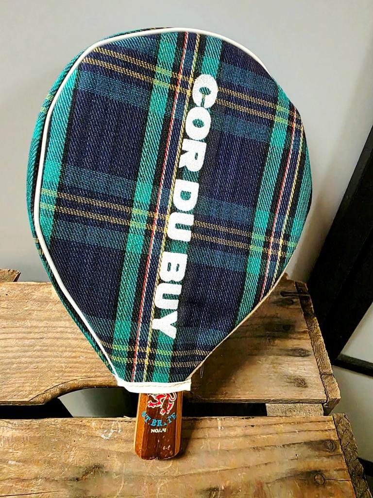 9927: Vintage Table Tennis Bat, Sport en Fitness, Tafeltennis, Ophalen of Verzenden, Gebruikt