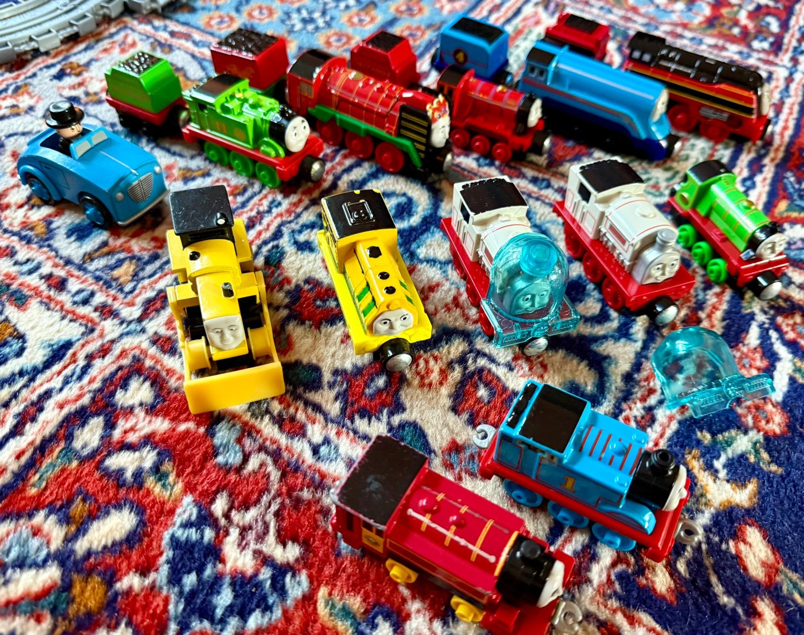 Thomas de Trein treintjes, metaal (Fisher Price?), Ophalen of Verzenden, Gebruikt, Overige merken