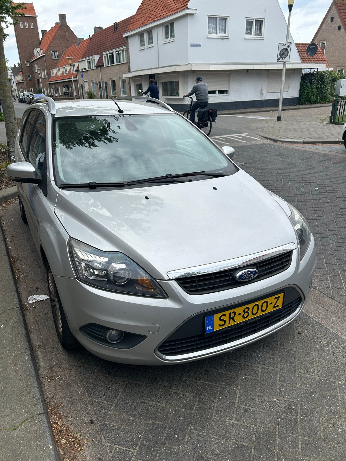 Ford Focus 1.8 92KW Wagon 2008 Grijs, 125 pk, 4 cilinders, Leder en Stof, 14 km/l