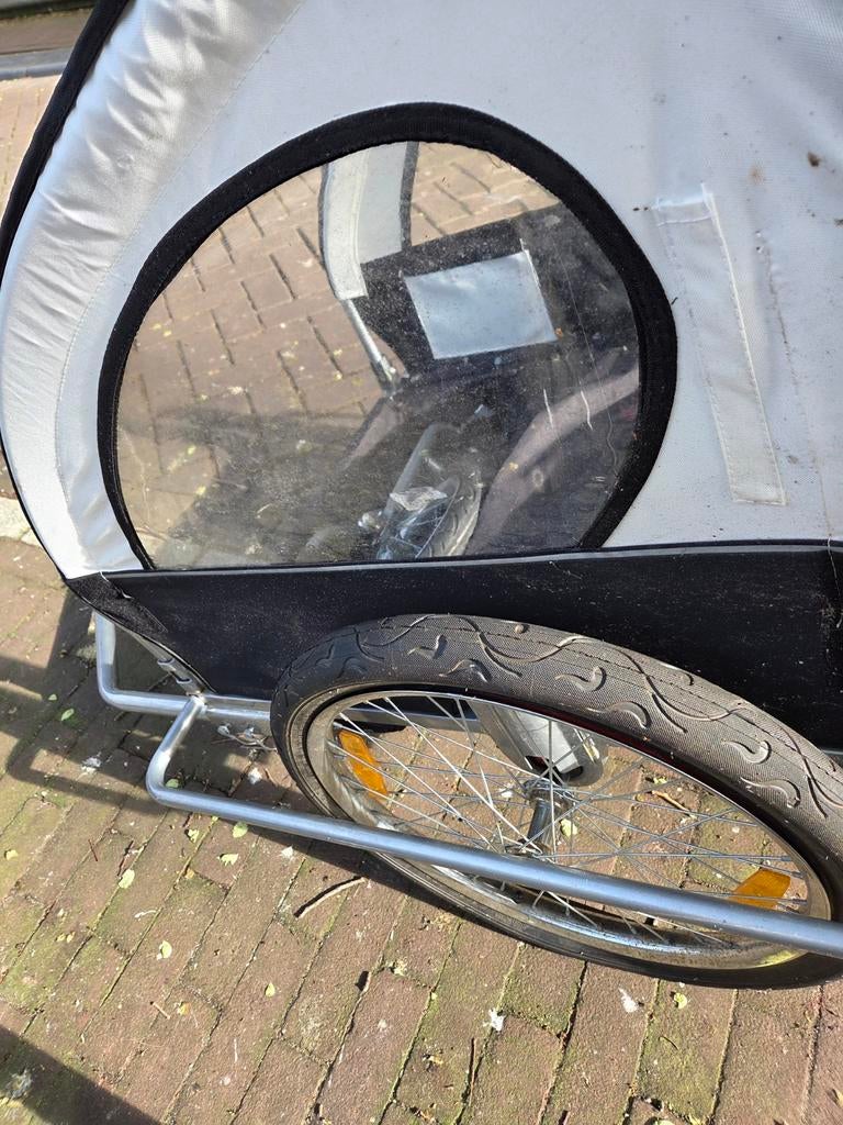 Fietsaanhanger vr hond of kind, Fietsen en Brommers, Fietsaccessoires | Aanhangers en Karren, Ophalen, Opvouwbaar, Nieuw, 20 tot 40 kg