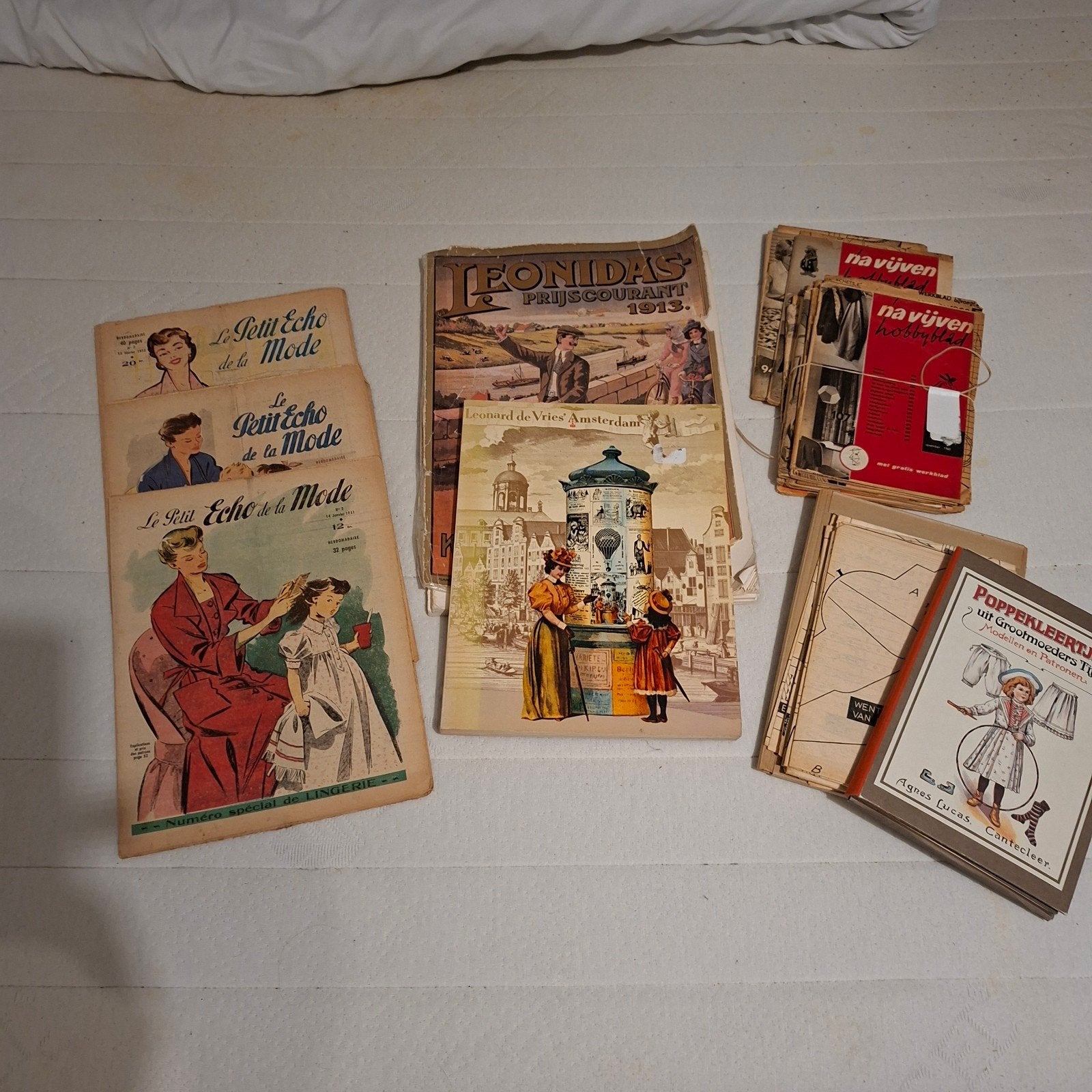 Groot pakket oude tijdschriften vintage papier snailmail, Ophalen of Verzenden, Gebruikt, Papier of Karton, Overige typen