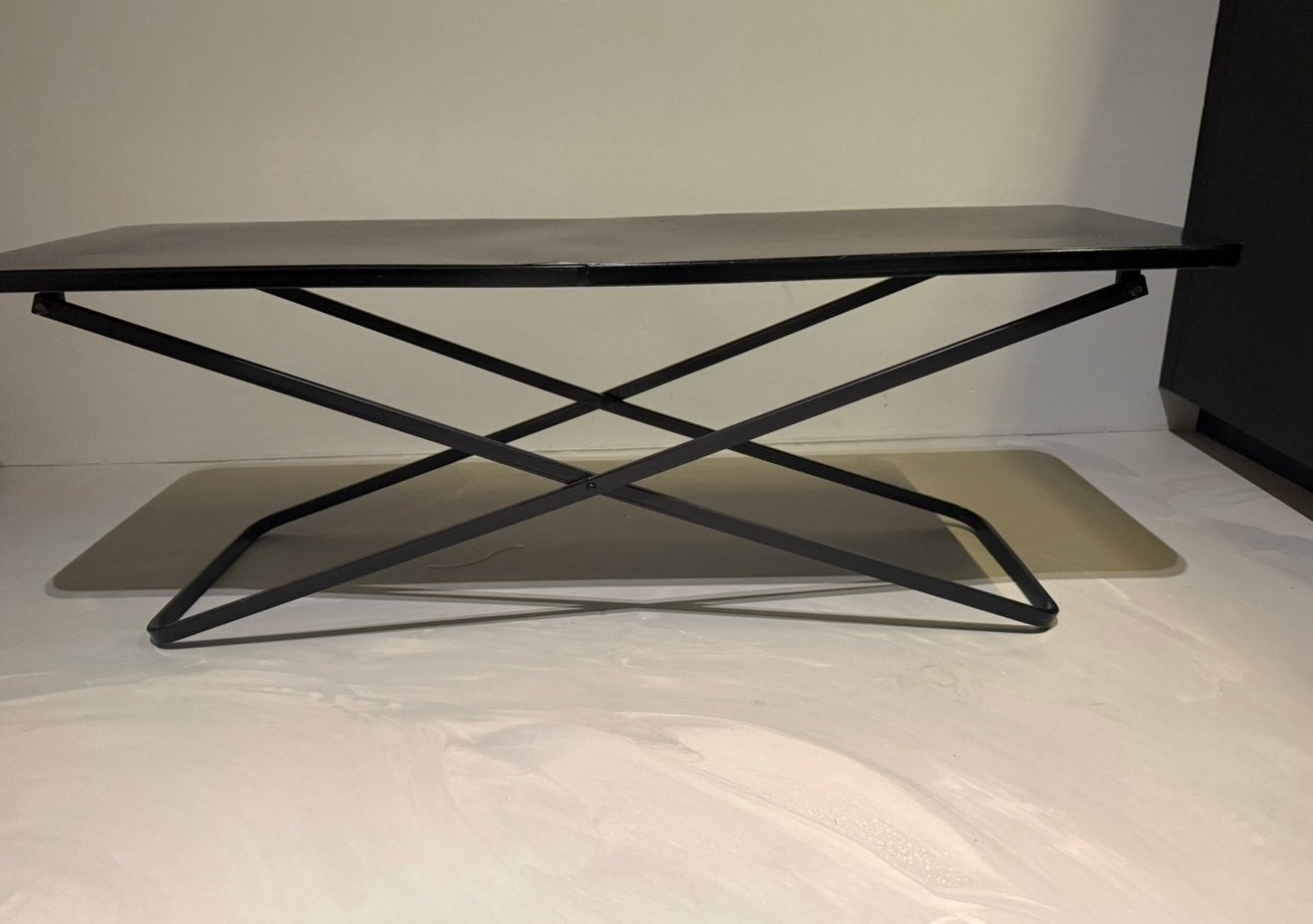 Sidetable zwart 1430*40*43, Ophalen, Minder dan 50 cm, 100 tot 150 cm, Zo goed als nieuw