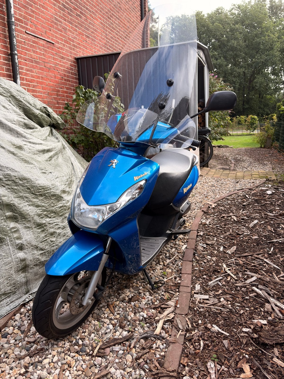 Peugeot Kisbee 2014 - Blauw kenteken, weinig kilometers, Ophalen, Gebruikt, Overige modellen, Maximaal 25 km/u