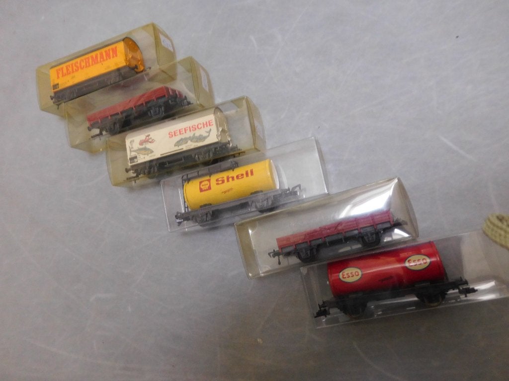 Fleischmann goederen wagons H0, Gebruikt, Gelijkstroom, Fleischmann, Wagon
