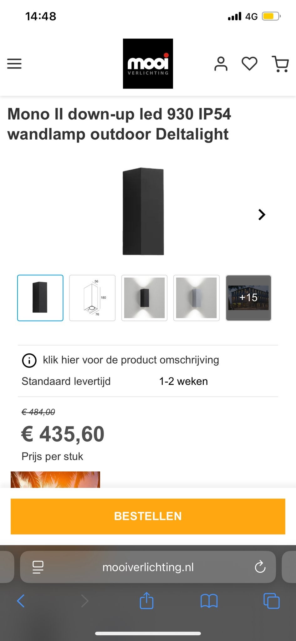 Partij 20 Delta Light Mono Badkamer Wandlampen 8700 euro, Delta Light NV, Overige merken, Nieuw, Overige fittingen
