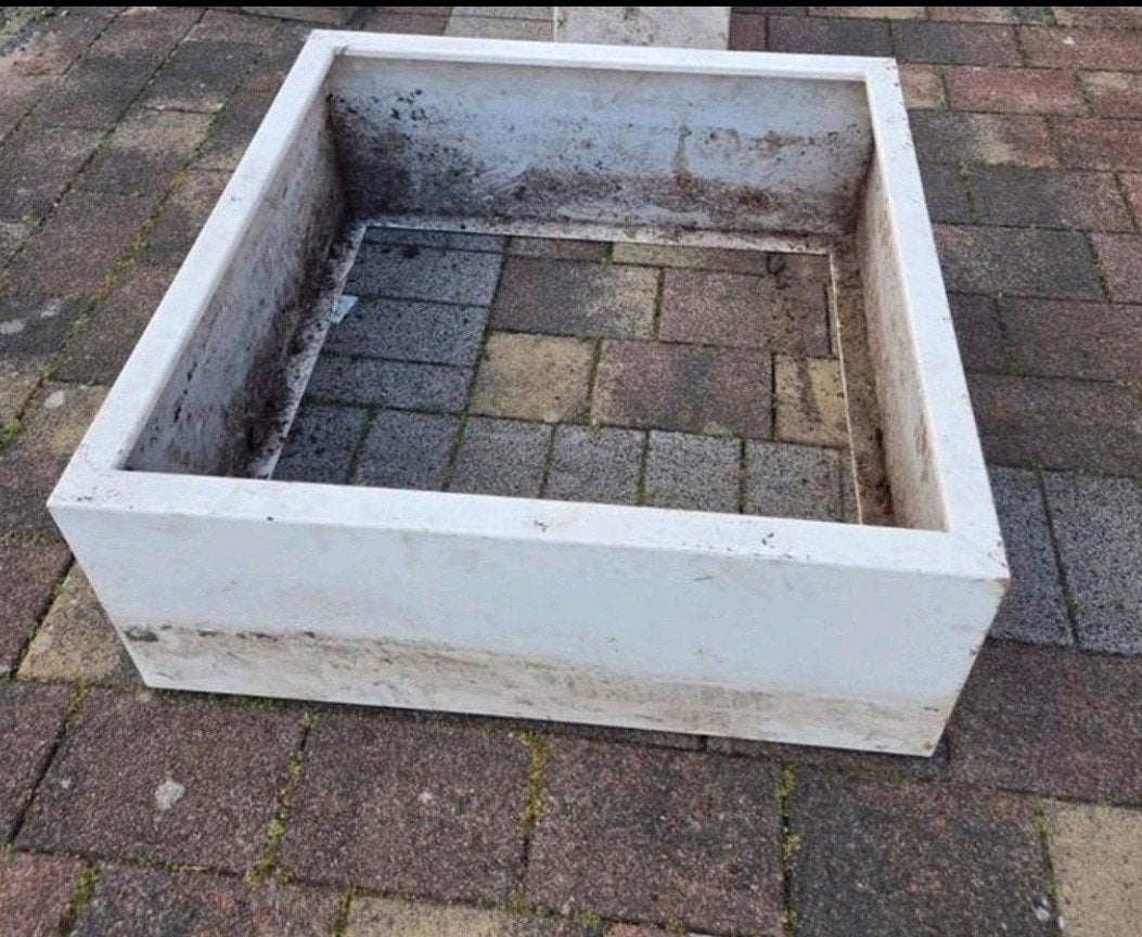 Grote vierkante plantenbak 100x100x40 cm, Tuin en Terras, Ophalen, Gebruikt, 100 cm of meer, Vierkant