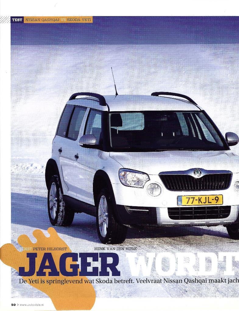 Autovisie dubbeltest Nissan Qashqai en Skoda Yeti 2010, Ophalen of Verzenden, Gelezen, Overige merken