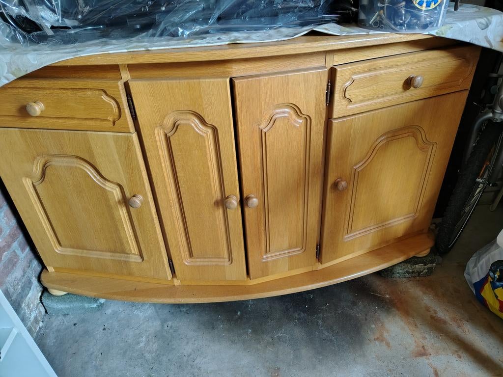 Blank eiken dressoir gratis!! Snel ophalen a.u.b., Ophalen, Gebruikt, Eikenhout, 25 tot 50 cm