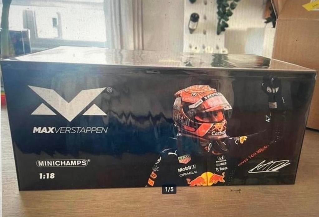 Max Verstappen Belgium Grand Prix 1:18 2021 collectors item, Ophalen of Verzenden, Nieuw, Formule 1