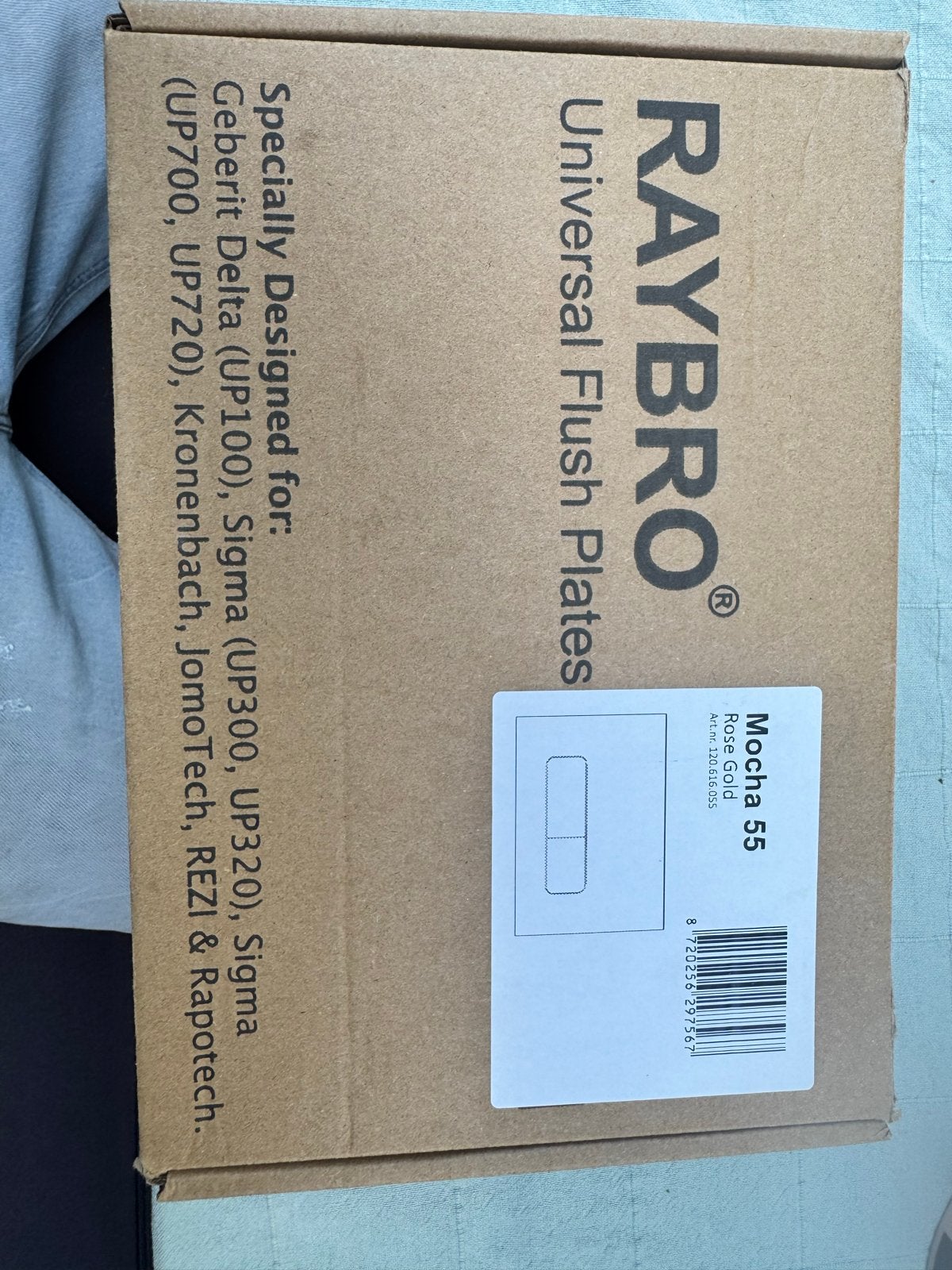 RAYBRO Mocha 55 Rose Gold Universele Spoelplaat Nieuw, Ophalen, Nieuw, Toilet