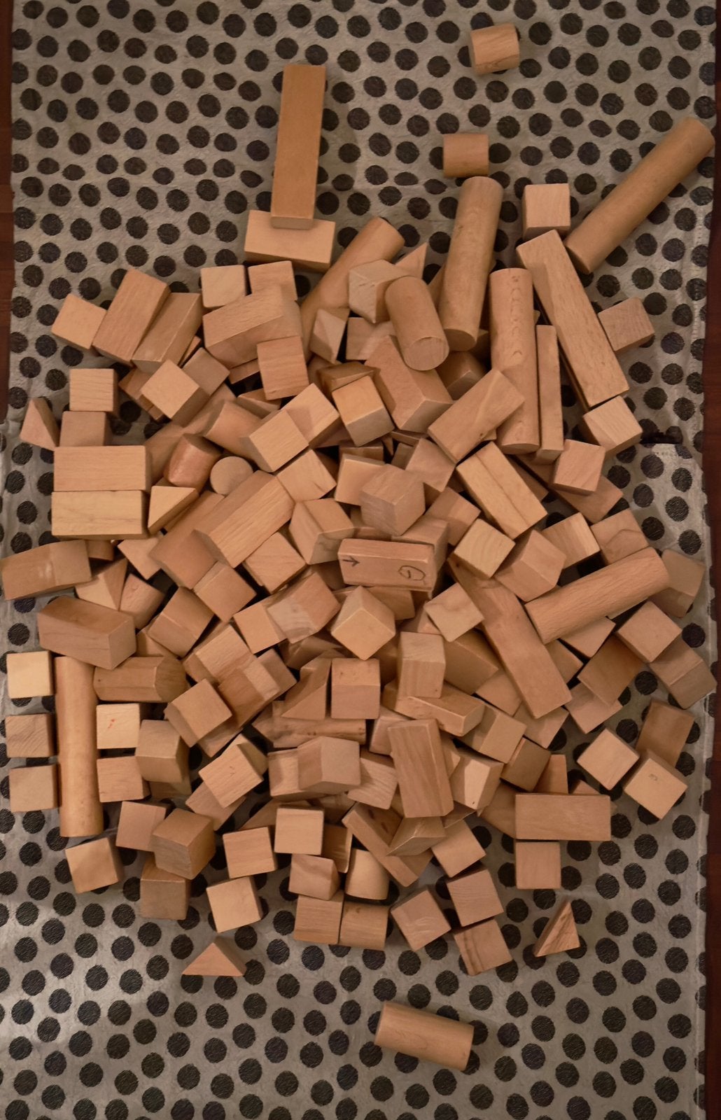 Grote set houten bouwblokken, Kinderen en Baby's, Ophalen of Verzenden, Gebruikt, Overige merken