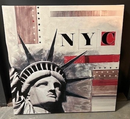 Schilderij New York, Ophalen, 50 – 75, Gebruikt, Schilderij