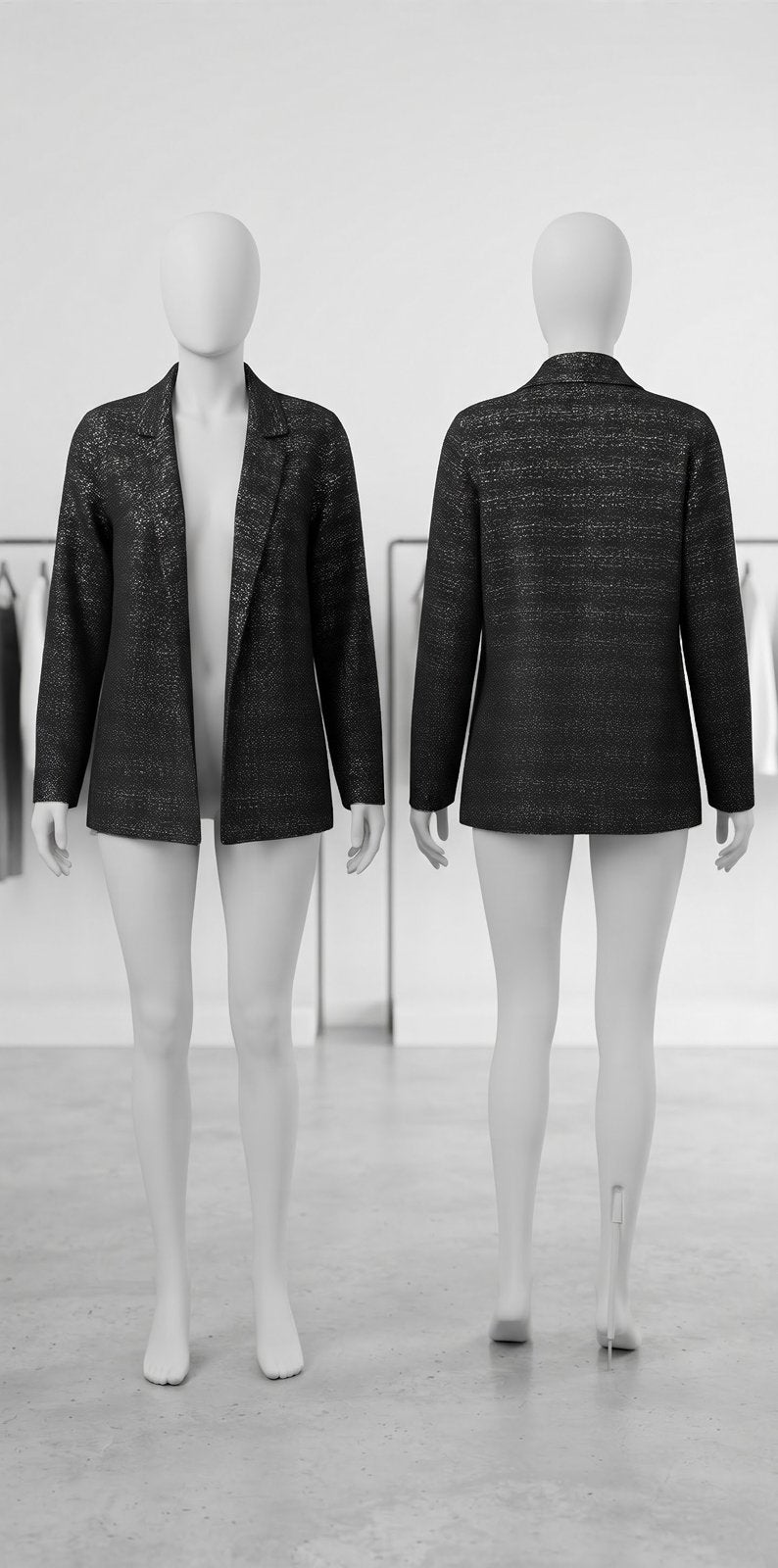 Blazer / Vest van Ulla Popken - Maat : 44, Zwart, Maat 42/44 (L), Ophalen of Verzenden, Zo goed als nieuw