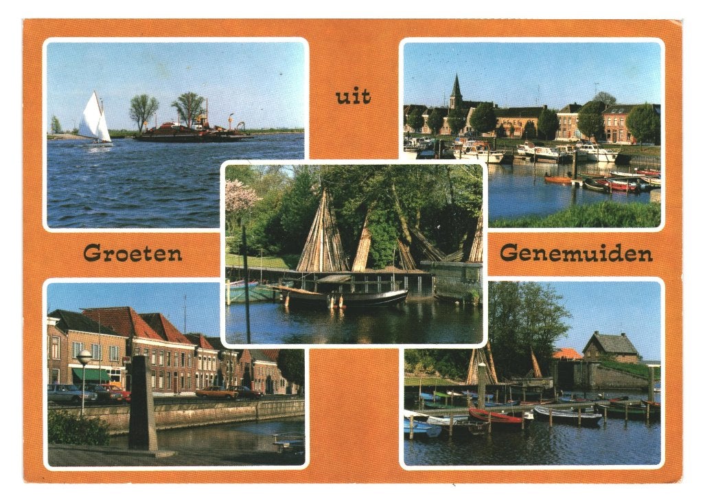 42347 Genemuiden 483 Ov Gelopen met Postzegel, Verzamelen, Ansichtkaarten | Nederland, Ophalen of Verzenden, 1980 tot heden, Gelopen
