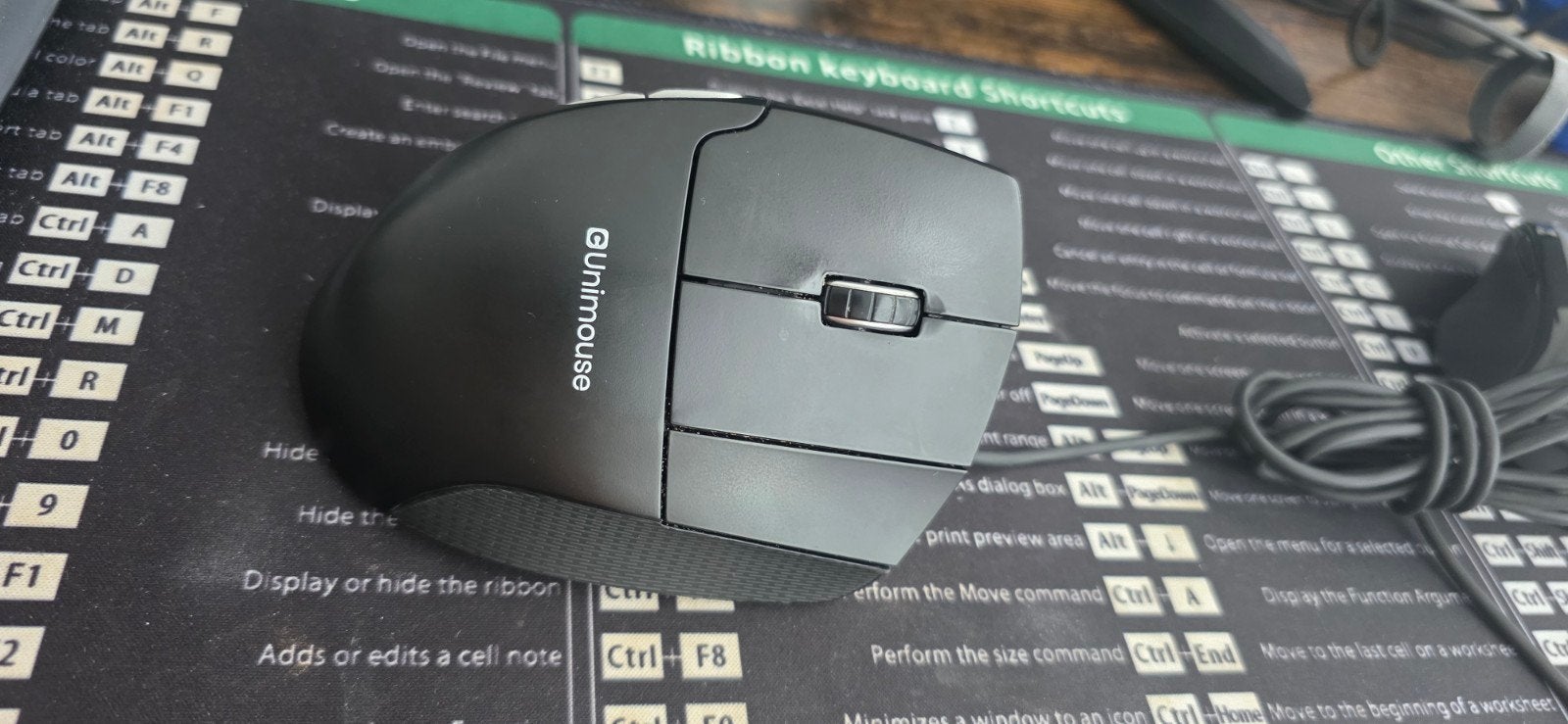 Unimouse Ergonomische Bedrade Muis - Zo goed als nieuw, Rechtshandig, Muis, Ergonomisch, Ophalen of Verzenden