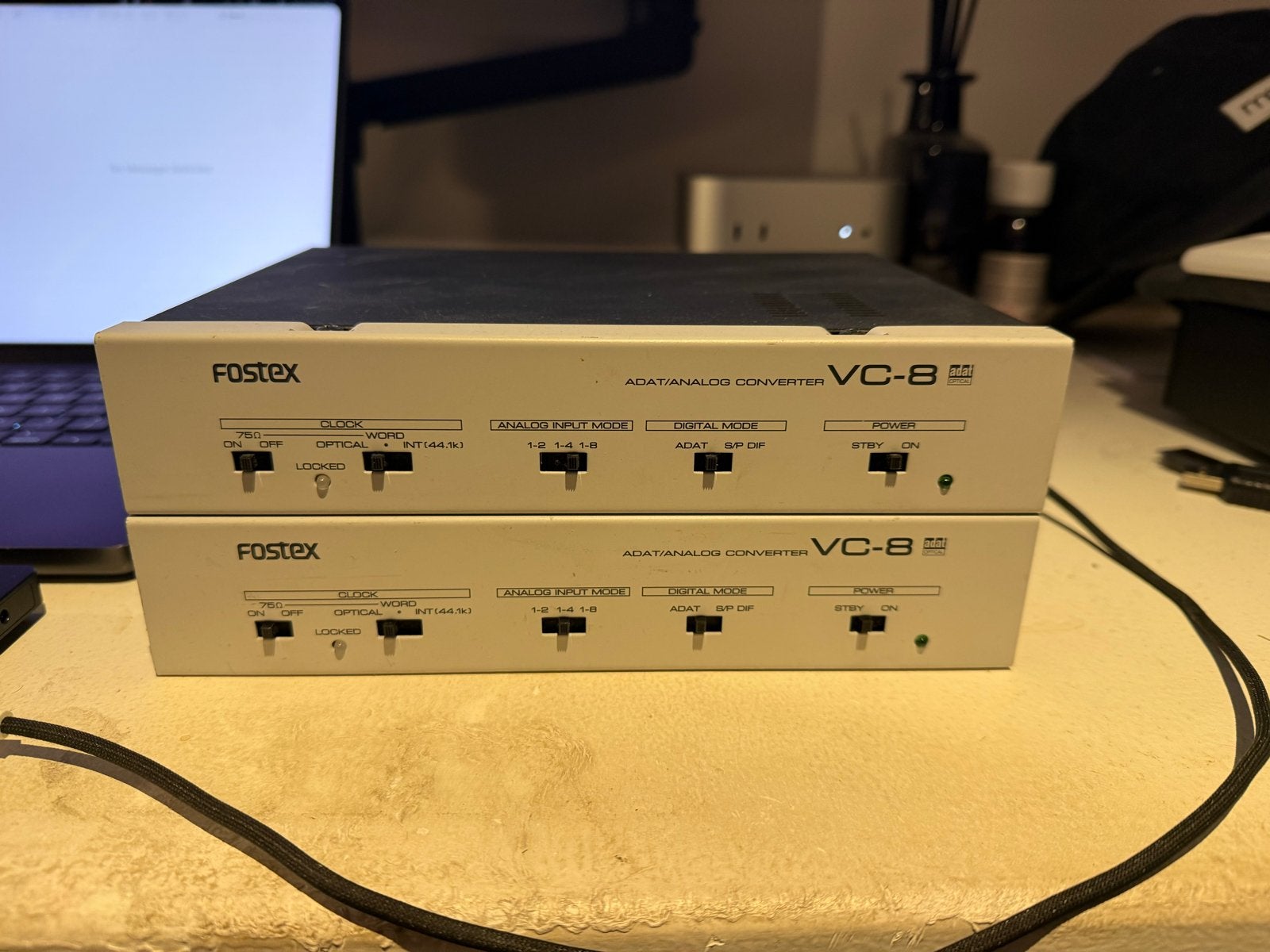 Fostex VC-8 ADAT/Analoog Converters (2 stuks), Ophalen of Verzenden, Gebruikt, Audio