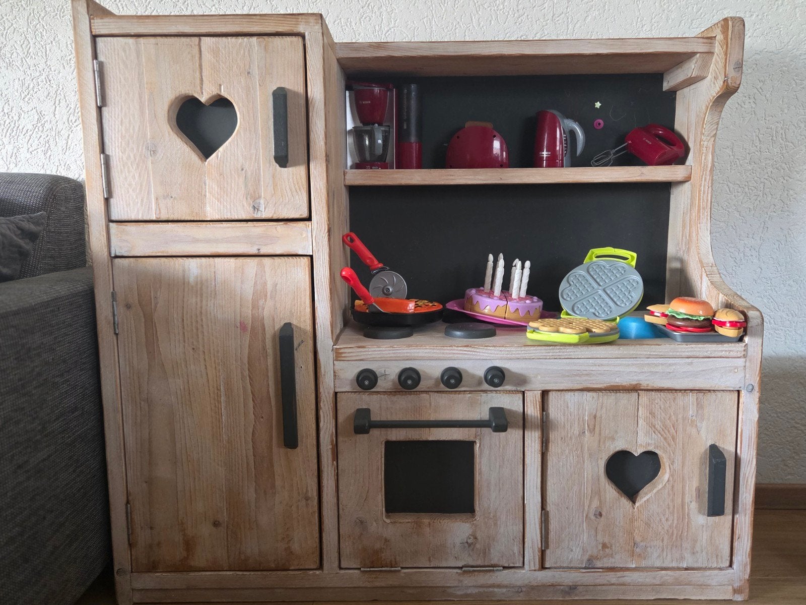 houten speelkeuken met veel accessoires, Ophalen, Zo goed als nieuw, Hout, Speelkeuken