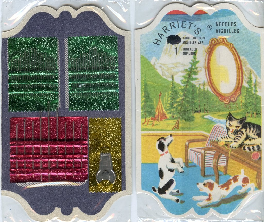 Harriet's needles Antiek vintage naalden mapje naai, Antiek en Kunst, Verzenden