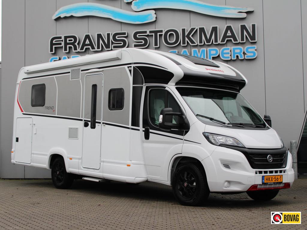 Dethleffs Trend 7057 GT Queensbed + Face to Face, Caravans en Kamperen, Campers, Fiat, 7 tot 8 meter, Bedrijf, Dethleffs