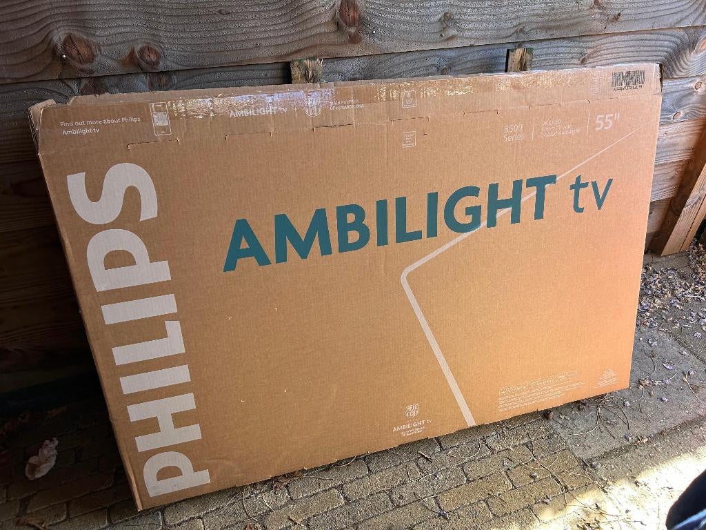 Philips Ambilight 4K QLED TV 55 inch /8500 serie, Ophalen, Philips, QLED, 120 Hz