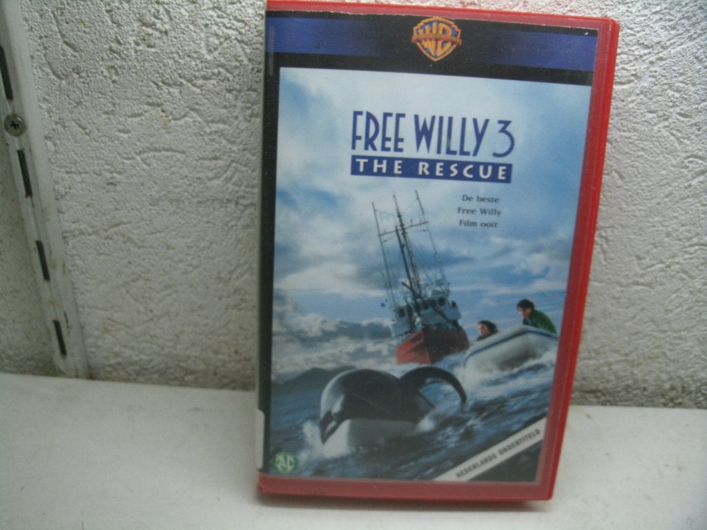 vhs 210a free willy 3 the rescue gr, Cd's en Dvd's, Alle leeftijden, Ophalen of Verzenden, Zo goed als nieuw