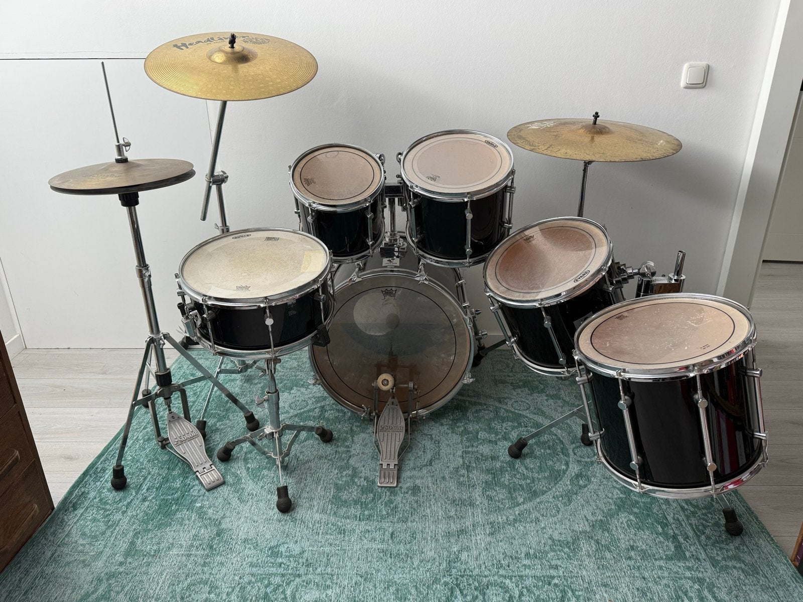 Sonor Force 2000 drumstel met bekkens, Muziek en Instrumenten, Ophalen, Gebruikt, Sonor