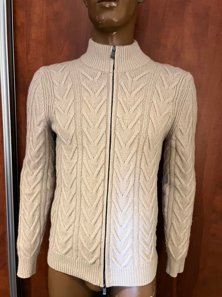 MASSIMO DUTTI vest maat L zgan, Kleding | Heren, Truien en Vesten, Zo goed als nieuw, Maat 52/54 (L), Beige, Ophalen of Verzenden