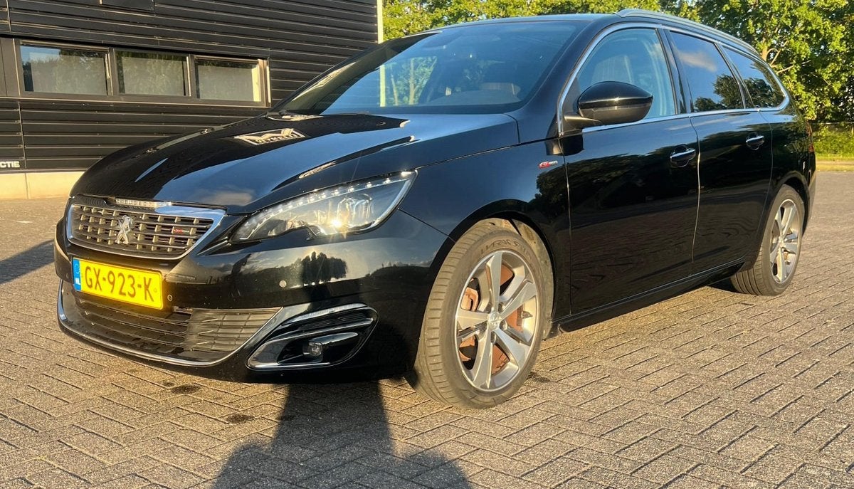Peugeot 308 1.2 Puretech 130pk S&S 2015 Zwart, Auto's, Peugeot, Voorwielaandrijving, Startonderbreker, 1199 cc, 1165 kg