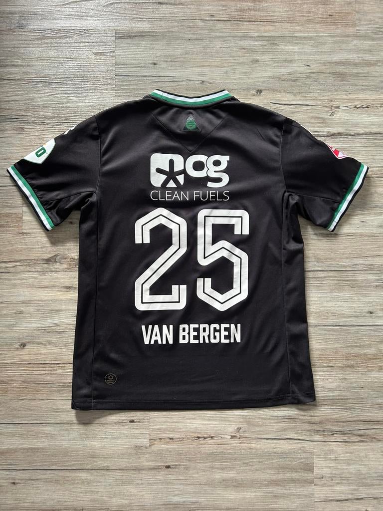 Origineel FC Groningen Uitshirt 23/24 van Bergen #25 -Maat M, Maat M, Ophalen of Verzenden, Zo goed als nieuw, Shirt
