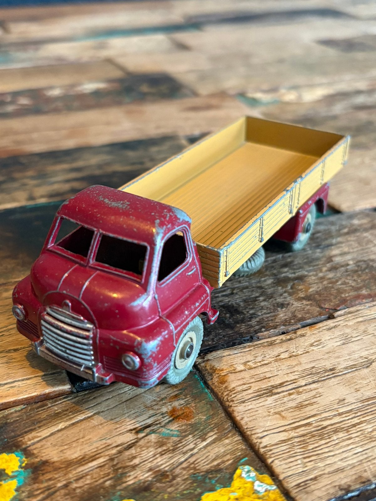 Dinky Toys 522-G Big Bedford Truck – jaren 50 uitvoering, Hobby en Vrije tijd, Ophalen of Verzenden, Gebruikt, Bus of Vrachtwagen
