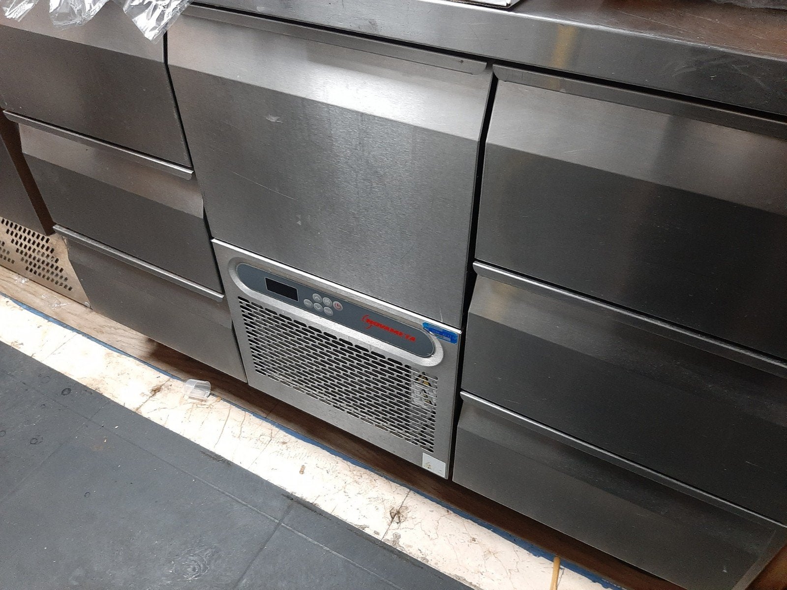 Professionele RVS werkbank met koelkasten - Gebruikt, 150 tot 200 liter, Gebruikt, 60 cm of meer, Ophalen