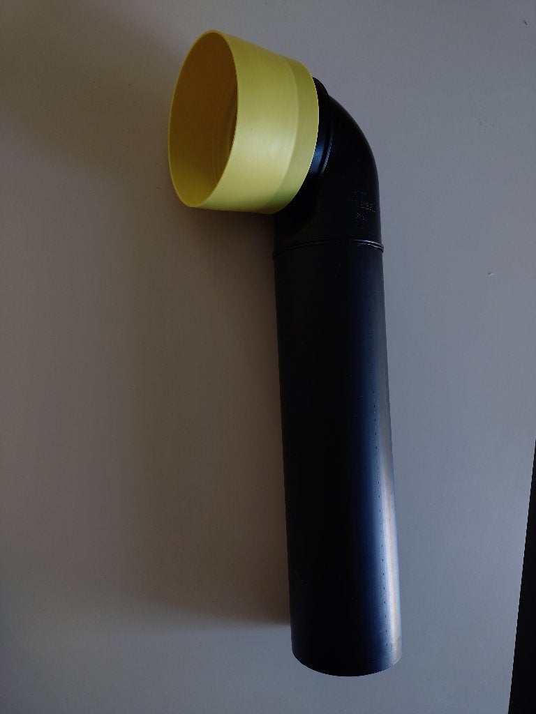 Geberit afvoerbocht 90 graden, diameter 90/90mm lengte 30 cm, Nieuw, Ophalen of Verzenden, Minder dan 2 meter, 80 mm of meer