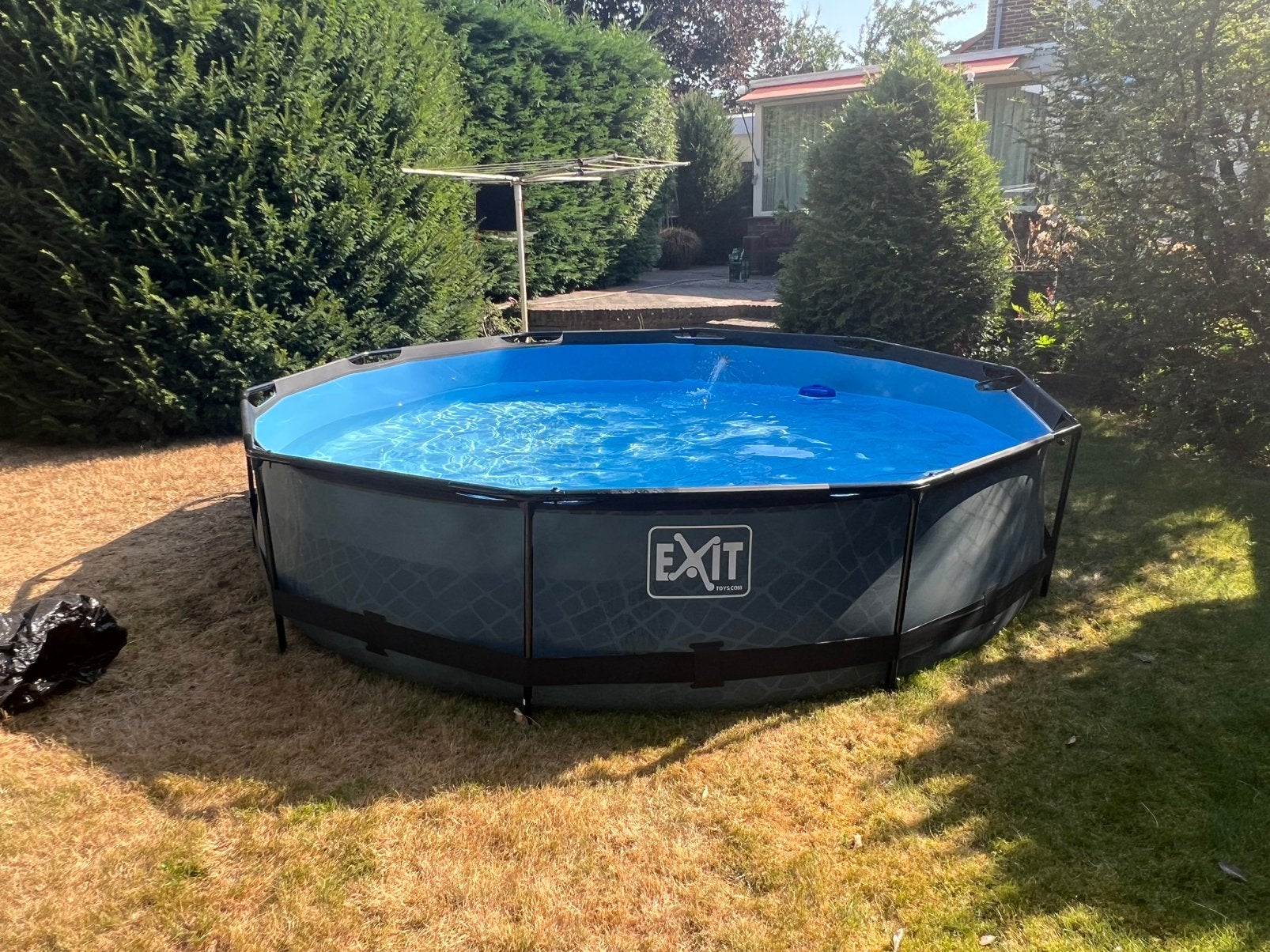 Exit zwembad 3,60x0,76 met toebehoren, Ophalen, Gebruikt, Minder dan 80 cm, Rond