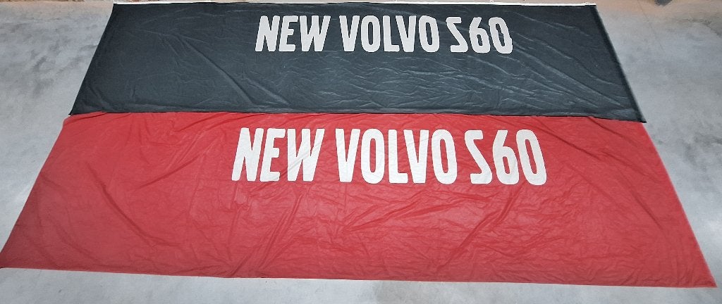 3x vlag Volvo S60 (480x130), Ophalen of Verzenden